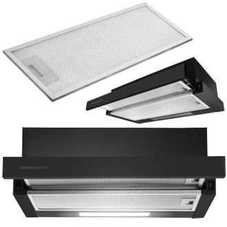 OEM Campana De Cocina Telesc&oacute;pica Berdsen Bt-230, Negro Mate