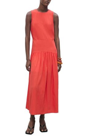 Mango Sleeveless A-Line Dress in Intense Red at Nordstrom, Size 2