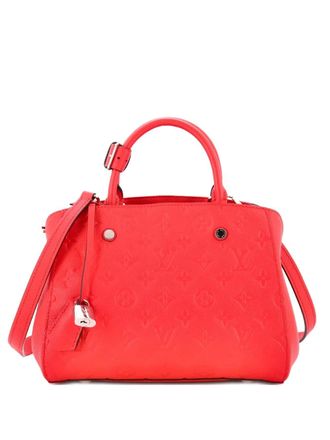 Louis Vuitton Montaigne Handbag Monogram Empreinte Leather BB satchel - Pink