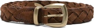 Eleventy Gevlochten riem - Bruin