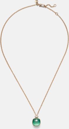 POMELLATO Nudo Classic 18kt rose and white gold necklace with gemstones