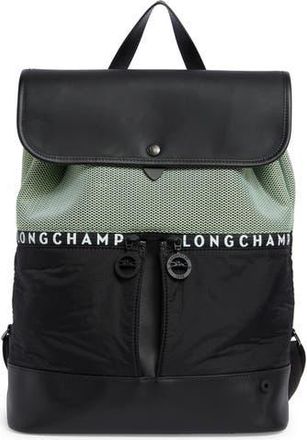 Longchamp Urban Mixed Material Backpack in Black at Nordstrom Rack