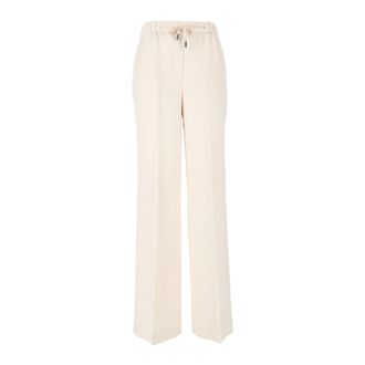 PESERICO Broeken, Dames, Beige, S, Wijde broek