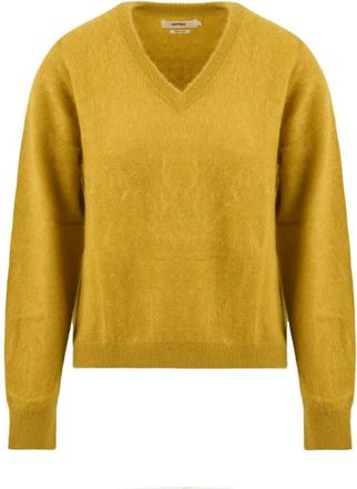 Notshy Gele Sweater Benedicte Model - Dames - V-hals truien - Geel - M - Truien & Vesten