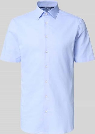 Jake*s Slim Fit Business-Hemd mit Kentkragen in Bleu, Gr&ouml;&szlig;e 37/38