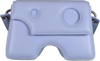 Off-white Burrow 22 Schoudertas - Dames - Schoudertassen - Blauw - ONE Size - Leer - Tassen