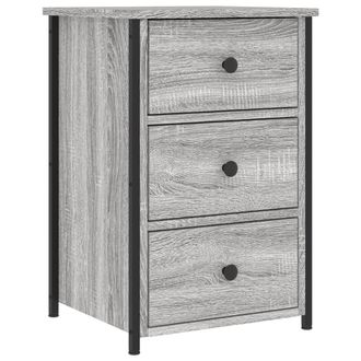 vidaXL Mesita De Noche Madera De Ingenier&iacute;a Gris Sonoma 40x36x60 Cm Vidaxl