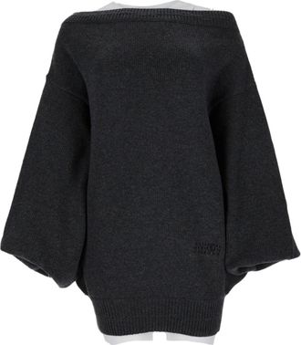 Maison Margiela Relaxed Fit Knitted Sweater With Balloon Sleeves