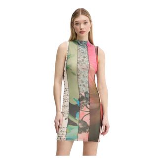 Desigual Kleedjes, Dames, Veelkleurig, XS, Polyester, St. Johns Jurk