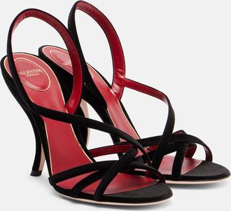 Valentino Garavani Fetishique 105 velvet slingback sandals