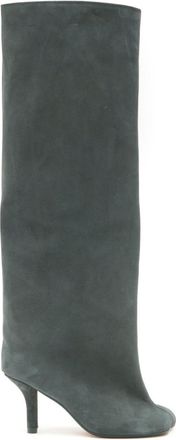 Maison Margiela Anatomic 70mm suede boots - women - Calf Suede/Calf Leather/Calf Leather - 36 - Green