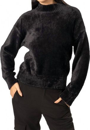 Area Stars Freda Faux Fur Sweater In Black