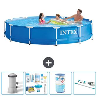 Intex Piscina Con Estructura Redonda - 366x76 Cm - 7-piezas S41759