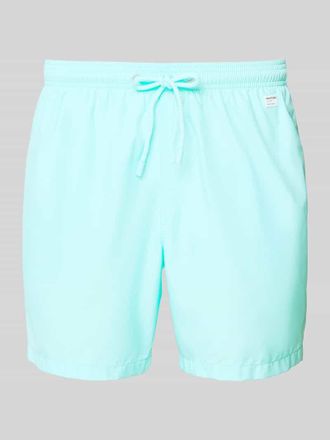 MC2 Saint Barth Badehose mit Logo-Print Modell Lighting Pantone in Hellblau, Gr&ouml;&szlig;e XXL