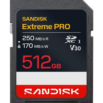 OEM Tarjeta Sd Sandisk Extreme Pro Uhs-i De 512 Gb, Velocidad De Lectura/escritura De 250 Mb/s