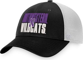 Top of the World Mens Top of the World Black/White Northwestern Wildcats Stockpile Trucker Snapback Hat at Nordstrom