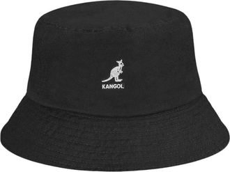 Kangol Gewassen Emmmer Hoed Unisex - unisex - Hoeden - Zwart - S - Accessoires