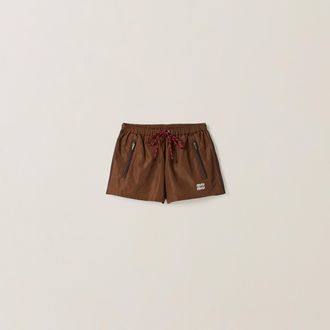 Miu Miu Technical fabric shorts