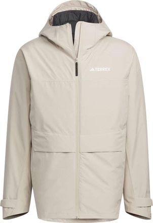 adidas Terrex 3-In-1 Rain.Rdy Parka Asia Sizing Beige Black IL8986