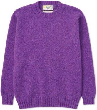 Fortela Shetland Crew Neck Sweater in Violet at Nordstrom, Size 44