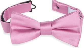 Nordstrom Rack Satin Solid Bow Tie in Pink at Nordstrom Rack