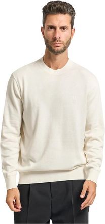 A|X Armani Exchange Witte Sweaters voor een stijlvolle look - Heren - Ronde hals truien - Wit - S - Truien & Vesten