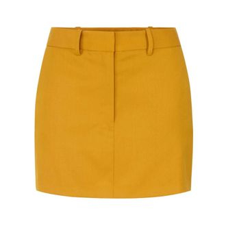 Elisabetta Franchi Falda de gabardina - Skirts - Mujer - Naranja - M