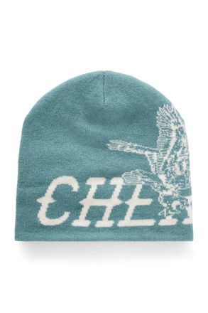 Cherry Los Angeles Flying Cherry Skull Logo-Intarsia Wool and Cashmere--Blend Beanie