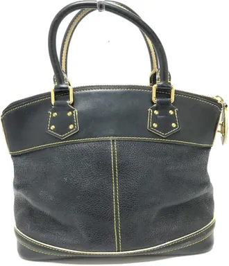 Louis Vuitton Black Suhali Leather Handbag Tote Bag (Pre-Owned)