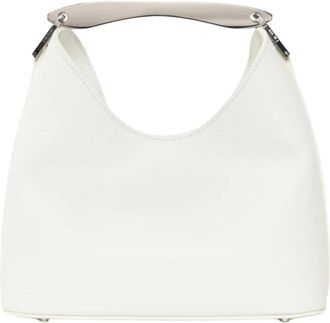 Elleme Boomerang Small - Dames - Handtassen - Wit - ONE Size - Leer - Tassen