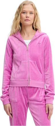 Juicy Couture Heritage Robyn Hoodie - Dames - Vesten met rits - Roze - XS - Katoen - Hoodies & sweatvesten