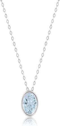 MAX + STONE 14k Yellow or White Gold 7mm Round Pendant Necklace with 18 Inch Cable Chain