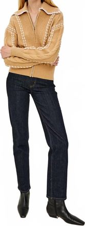 Rails Lune Sweater In Camel Ivory