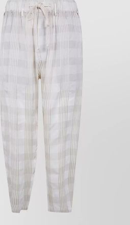 Uma Wang gorlitz checkered trousers back pockets detail