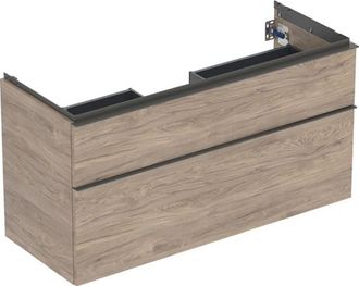 Keramag Keramag - Geberit Icon Mueble Bajo Lavabo, 2 Cajones, 118,4x61,5x47,6 Cm