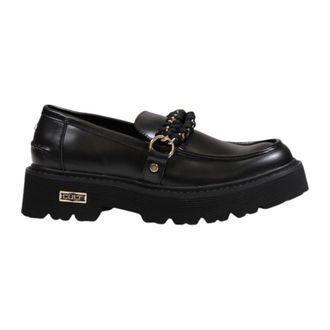 Cult Loafers, female, Black, Size: 8 US Leather Womens Shoes Fall/Winter Collection