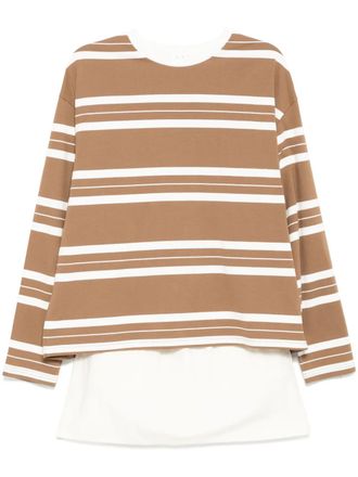 B+ab matching two-piece set - women - Polyamide/Polyester/Cotton/Polyester/Cotton - S - Brown