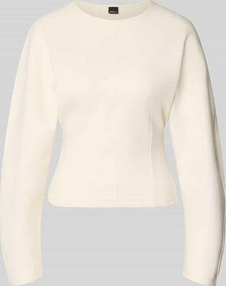 Gina Tricot Sweatshirt mit Rundhalsausschnitt in Offwhite, Gr&ouml;&szlig;e XS