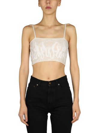 Vision Of Super Pailsey Pattern Crop Top