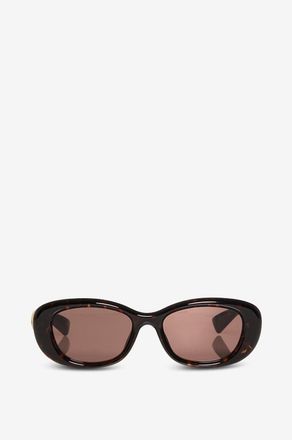 Gucci Runde Acetat-Sonnenbrille Oval