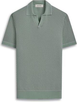 Bugatchi Tipped Johnny Collar Polo in Sage at Nordstrom Rack, Size Xx-Large