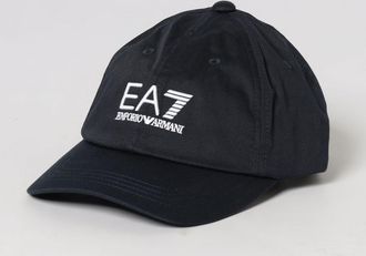 Emporio Armani Cappello in cotone con logo ricamato
