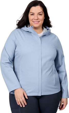 Free Country Womens Plus Size X2O Packable Rain Jacket
