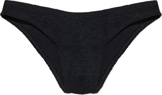 Bond-Eye Sign textured bikini bottom - women - Recycled Nylon/Nylon/Lycra - One Size - Black