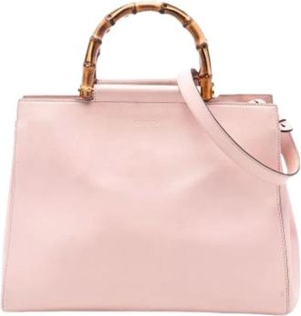 Gucci Pre-owned Handbags, female, Pink, Size: ONE SIZE Pre-owned The Nymphaea