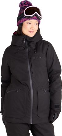 Mountain Warehouse Verbier Womens Textured Waterproof Ski Jacket Black Womens Size 18