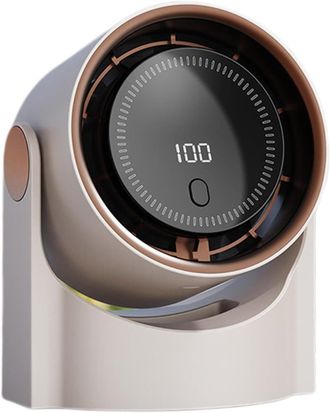 OEM Ventilador De Escritorio Personal, Sin Aspas, Accesorio De Refrigeraci&oacute;n Para Pantallas Digitales, Silencioso, Port&aacute;til, Recargable Por Usb, Color Bei
