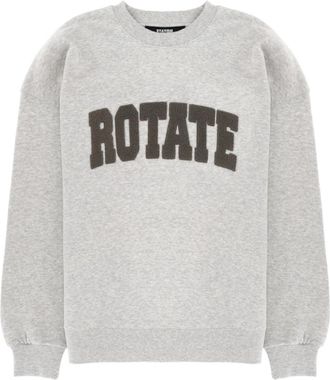 Rotate Grey Logo Crew Neck Sweatshirt