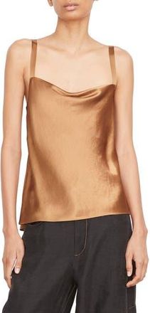 Vince Cowl Neck Satin Camisole in Nile at Nordstrom Rack, Size X-Large
