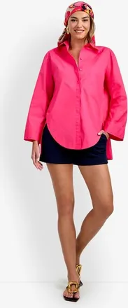 Trina Turk Olona Swing Top in Magenta Milano at Nordstrom, Size Xx-Large